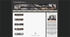 Desktop Screenshot of convictedartist.com